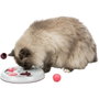 Trixie Flip Board - Jeu d'activité pour chat et chien - Ø 23 cm - Gris clair, baie et rose