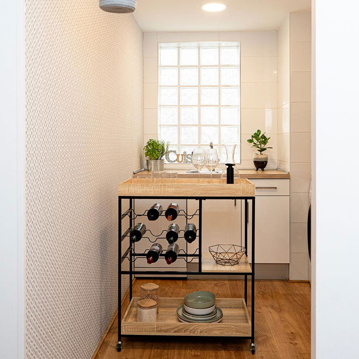 Vinthera Carro Multiestancia Moa 75x40x91,5 cm Noir Métal