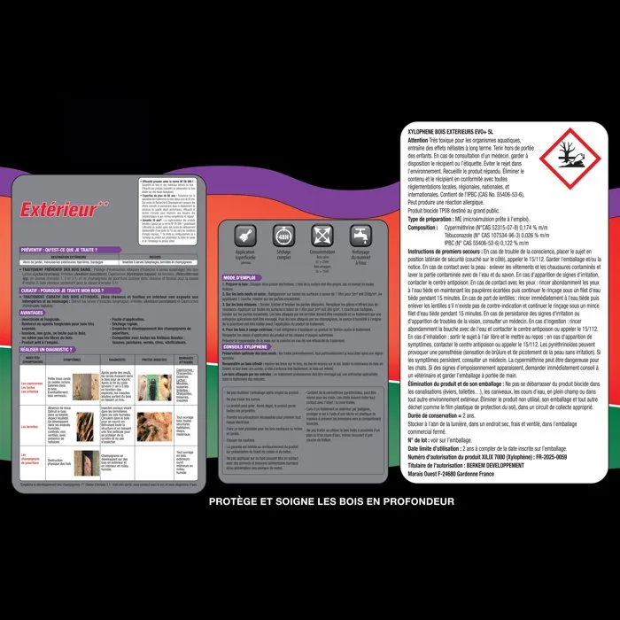 Xylophene EVO+ Traitement Bois Extérieurs Incolore 5L Protection Longue Durée Xylophene EVO+ Traitement Bois Extérieurs Incolore 5L Protection Longue Durée