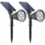 Lumisky Pack de 2 Spots Solaires Extérieurs Étanches 200 Lm