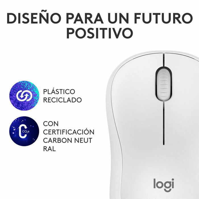 Logitech M240 Silent Souris Bluetooth Blanc cassé