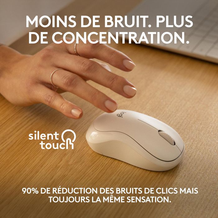 Logitech M240 Souris Bluetooth sans fil silencieuse (clic réduit 90%), autonomie 18 mois, compacte, ambidextre, compatible Windows/macOS/ChromeOS/Android