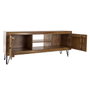 DKD Home Decor Meuble de télévision Marron Noir Marron Clair