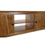 DKD Home Decor Meuble de télévision Marron Noir Marron Clair