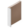 Herrajes Alk Ducado SP19 - Profilé tirador 2,75 cm en acier inoxydable argenté mat, finition blanc et noir