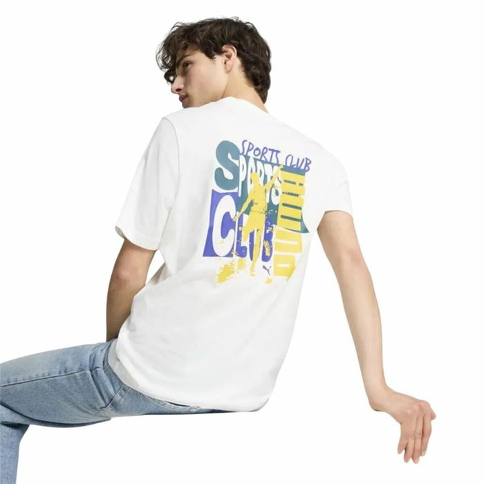 T-shirt à manches courtes homme Puma Graphics Puma Sports Club Blanc