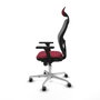 Piqueras y Crespo Chaise de Bureau avec Appui-tête 3D086G1 Bordeaux