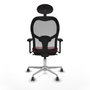 Piqueras y Crespo Chaise de Bureau avec Appui-tête 3D086G1 Bordeaux