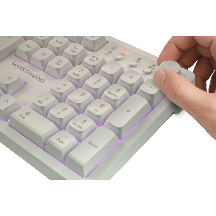Pack Gaming Mars Gaming MCPWXWES Blanc Espagnol Qwerty (3 Unités)
