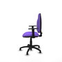 PIQUERAS Y CRESPO Chaise de bureau Algarra, tissu lilas, accoudoirs 1D