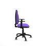 PIQUERAS Y CRESPO Chaise de bureau Algarra, tissu lilas, accoudoirs 1D