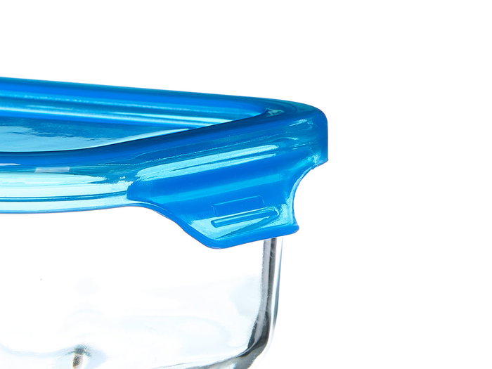 Vivalto Boîte Rectangulaire en Verre Bleu 16,8x11x5 cm 370 ml (Set de 24) Vivalto Boîte Rectangulaire en Verre Bleu 16,8x11x5 cm 370 ml (Set de 24)
