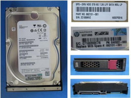 HP Hewlett Packard Enterprise DRV HDD 3TB 6G 7.2K LFF SATA