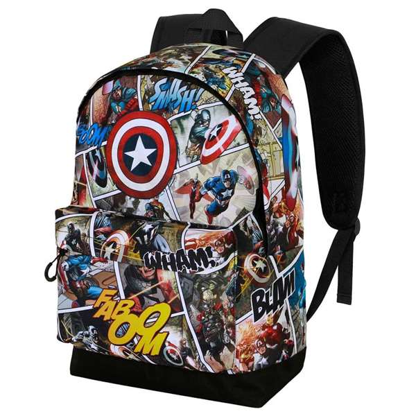 Karactermania HS FAN 2.2 Mochila Capitán América Comic - Sac à dos urbain 31 x 18 x 44 cm, Ripstop