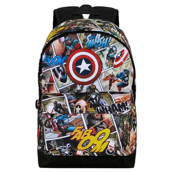 Karactermania HS FAN 2.2 Mochila Capitán América Comic - Sac à dos urbain 31 x 18 x 44 cm, Ripstop