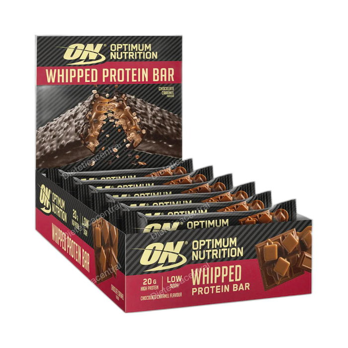 Optimum Nutrition ON Whipped Chocolate Caramel Bar HFSS, 60 barres (10 * 6) Optimum Nutrition ON Whipped Chocolate Caramel Bar HFSS, 60 barres (10 * 6)