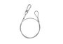 Algamlight Lot de 12 Sangles 3mm x 75cm Argent avec 4 Mousquetons
