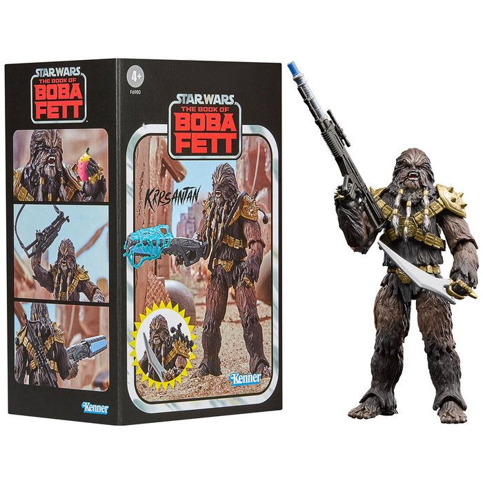 Kenner Figure d'Action Star Wars Krrsantan The Book of Boba Fett - 10 cm avec 14 Accessoires - Multilingue (Anglais, Français, Allemand, Italien, Portugais, Espagnol)