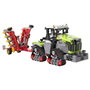 CADA - Set de Construction Tractor Class Xerion 5000 (Réf. 1336) - Tracteur à Chenilles Agri-Pièces avec Outil, Contrôle Manuel, Reproduction 1:32, Langue Multilingue, +8 ans