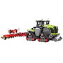 CADA - Set de Construction Tractor Class Xerion 5000 (Réf. 1336) - Tracteur à Chenilles Agri-Pièces avec Outil, Contrôle Manuel, Reproduction 1:32, Langue Multilingue, +8 ans