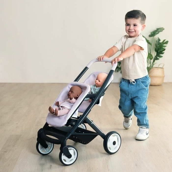 Smoby Maxi-Cosi Poussette Jumeaux Rose