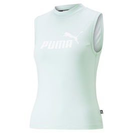 Maillot de Corps sans Manches pour Femme Puma Ess Slim Logo Tank Aigue marine S