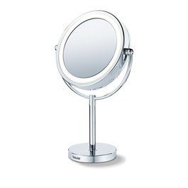 Beurer BS-69 Miroir cosmétique avec éclairage LED et 5 niveaux de grossissement - Chromé