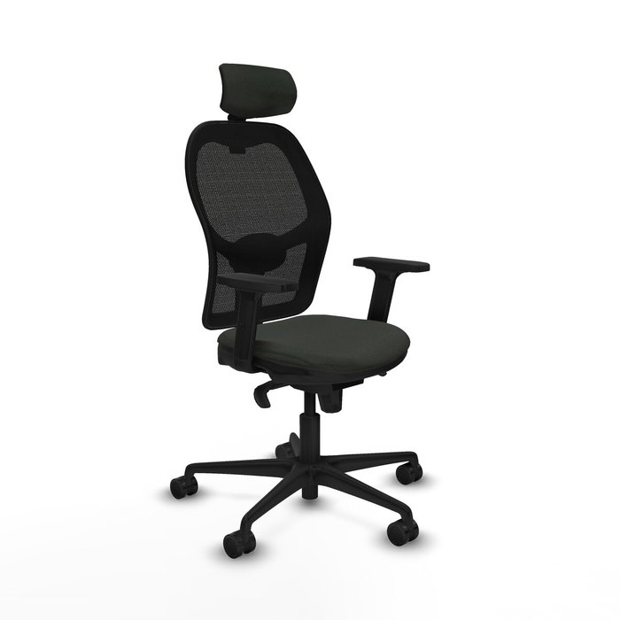 Piqueras y Crespo Chaise de Bureau avec Appui-tête Jorquera 2D036N2 Noir Piqueras y Crespo Chaise de Bureau avec Appui-tête Jorquera 2D036N2 Noir