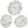 Cook Concept Set de 3 couvercles réutilisables en coton avec illustrations