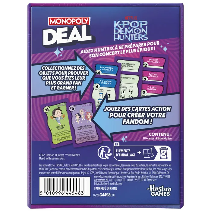 Monopoly Deal : KPop Demon Hunters Monopoly Deal : KPop Demon Hunters