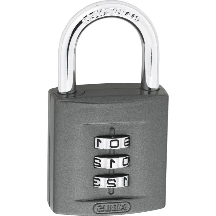 Abus 158/40 Cadenas à combinaison 4 chiffres en Zamac massif