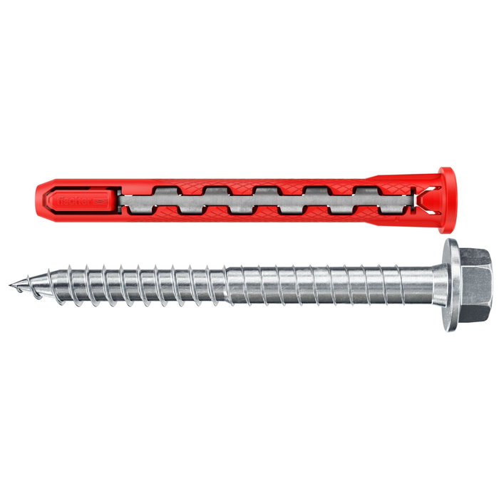 Fischer HybridPower 10 x 90 mm avec vis ø7 x 89 mm, pack de 4 Fischer HybridPower 10 x 90 mm avec vis ø7 x 89 mm, pack de 4