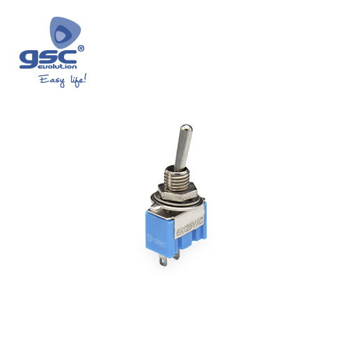 GSC Evolution Lot de 5 Interrupteurs SPST ON/OFF 6A Bleu