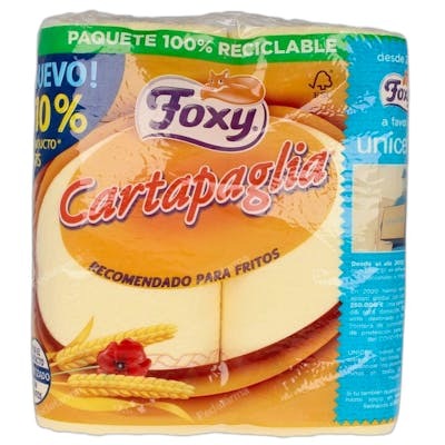 Foxy Cartapaglia Papier Cuisine Spécial Fritos 2 Rouleaux Foxy Cartapaglia Papier Cuisine Spécial Fritos 2 Rouleaux