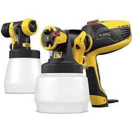 Wagner Universal Sprayer W590 - Pistolet à peinture basse pression avec 2 façons (Ispray 1300ml et Wood/Metal 800ml) pour peintures murales, laques et lasures