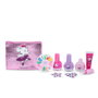 Martinelia Coffret Magic Ballet Nails 7 pz - Set de Manucure avec Vernis, Gloss et Pochette Rose pour Filles