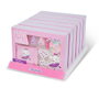 Martinelia Coffret Magic Ballet Nails 7 pz - Set de Manucure avec Vernis, Gloss et Pochette Rose pour Filles