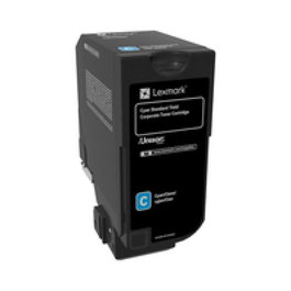 Lexmark Cartouche Cyan 74C2SCE - Cartouche d'encre cyan originale pour imprimante