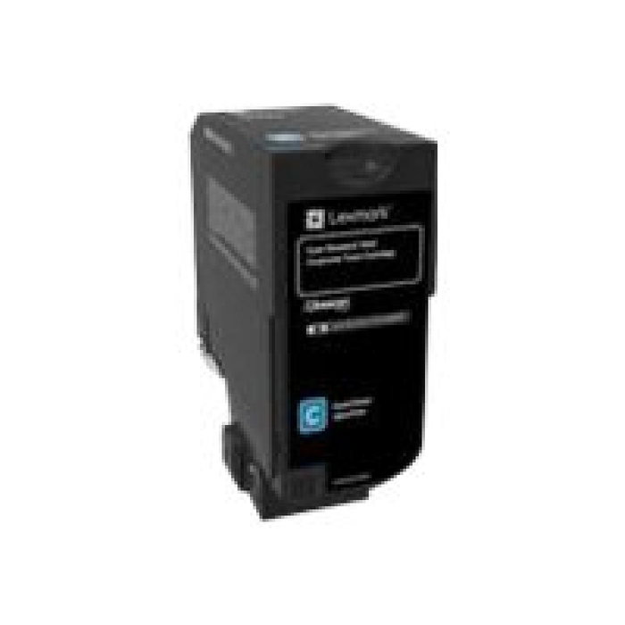 Lexmark Cartouche Cyan 74C2SCE - Cartouche d'encre cyan originale pour imprimante