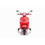 Vespa - Moto électrique pour enfant 12V rouge avec licence officielle Tachan - 2 batteries 6V, LED, USB/MP3, roues latérales - À partir de 3 ans
