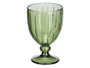 Vivalto Verre à Vin Rayures Vert 310 ml, 8,5x13,3x8,5 cm, en Verre (Set de 24)
