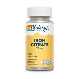 SOLARAY Iron citrate 25mg, 60 capsules
