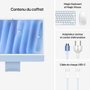 Apple iMac 24 Puce M4, 16 Go RAM, 256 Go SSD, Écran Retina 4,5K, Bleu
