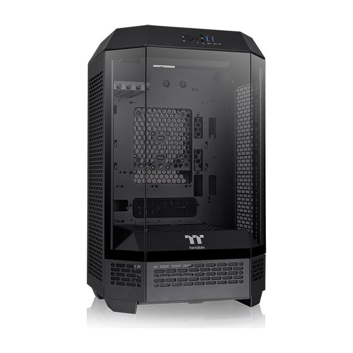 Thermaltake The Tower 300 Micro Tour PC Gaming Noir, Vitre Trempée, Micro-ATX, USB 3.2 Type-C