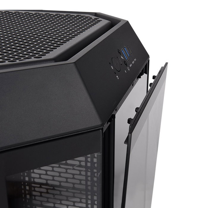 Thermaltake The Tower 300 Micro Tour PC Gaming Noir, Vitre Trempée, Micro-ATX, USB 3.2 Type-C
