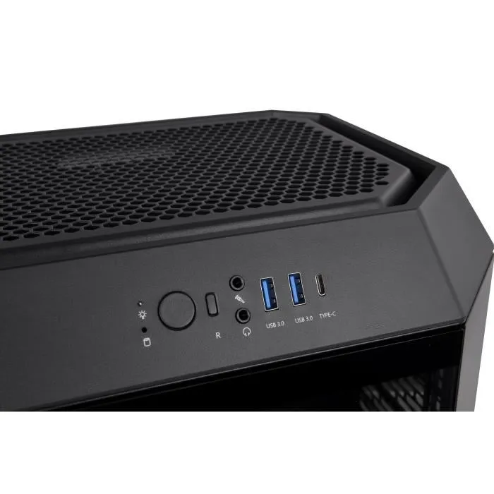 Thermaltake Boîtier PC The Tower 300 Noir - Mini Tour Micro-ATX - Support Radiateur 420 mm et 8 Ventilateurs - Sans Alimentation