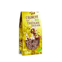 LA GRANA Crunchy Avena Choco 375 g Muesli croustillant bio au chocolat