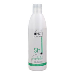 H.C. Elite Pro - Rizz Shampoo 300 ml, Shampooing Hydratant pour Cheveux Bouclés et Ondulés, avec Aloe Vera et Extraits de Fruits