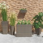 BigBuy Garden Cache-pot Marlene Marron Clair Rotin 42 x 42 x 90 cm