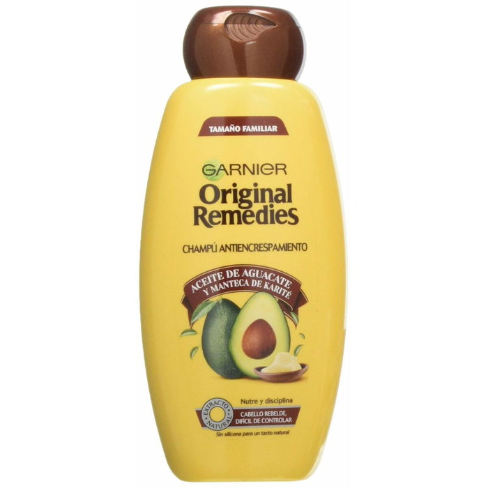 Garnier Original Remedies Shampoing Avocat et Karité 600 ml, Anti-Frisottis